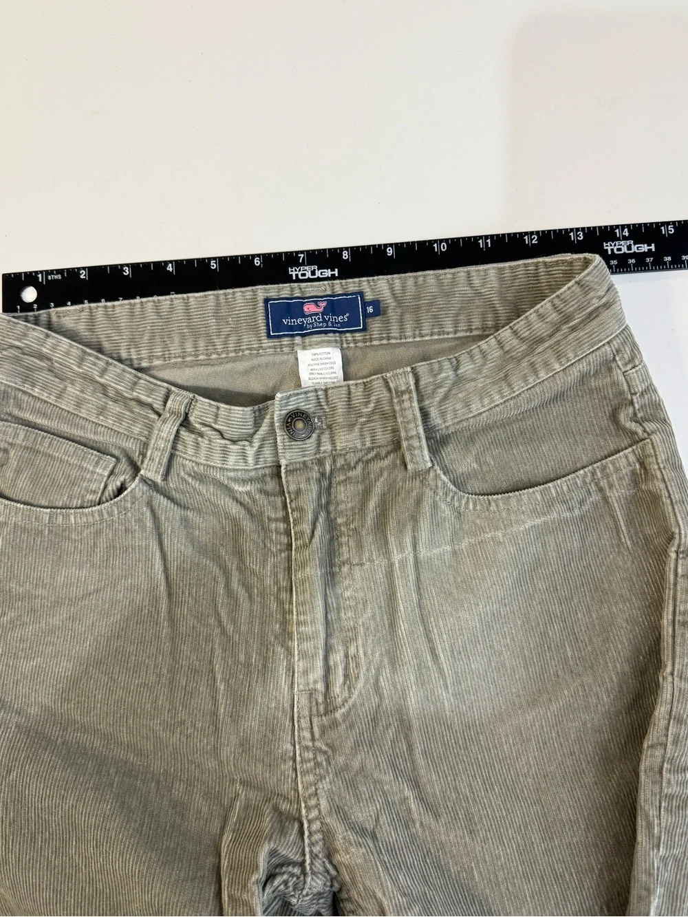 Vineyard vines Olive Green Corduroy Pants size 16